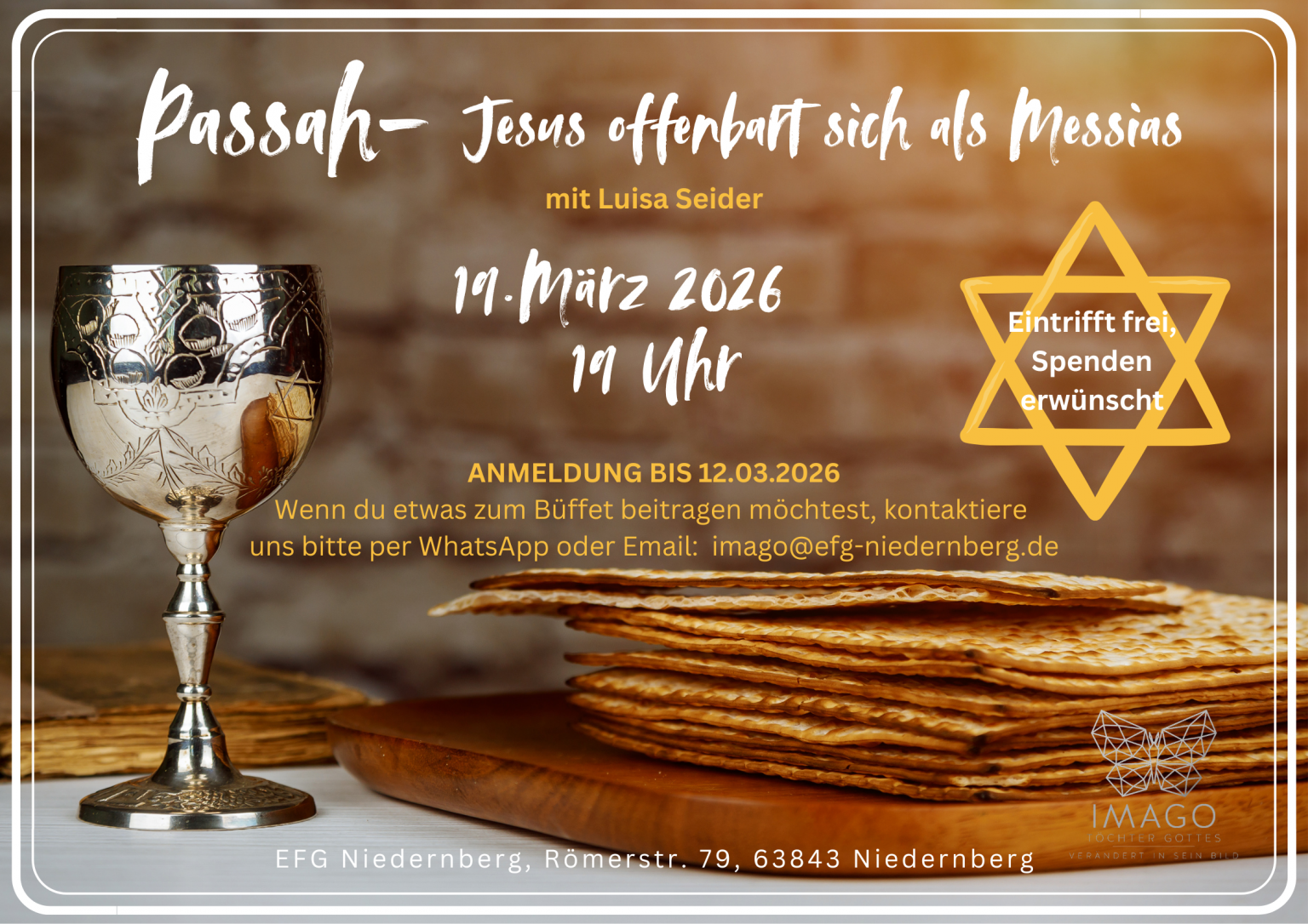 Herzliche Einladung zum nächsten Imago-Frauen-Event am 19.03.2026.